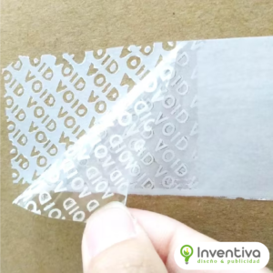 ADHESIVO DE SEGURIDAD