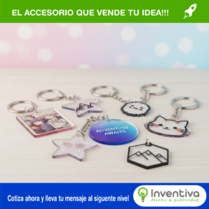 LLAVEROS DE ACRÍLICO